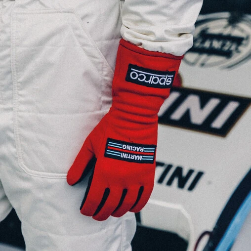 Sparco Land Martini Racing Gloves, Red (FIA) - Image 3