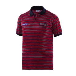 Sparco Martini Racing Replica Striped Polo, Red