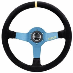 Sparco L550 Steering Wheel (63 Mm Dish), Black Suede, Aluminium Spokes