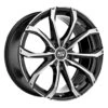 MSW 48 20x8.5" 5x108 ET45, Gloss Black, Machined Spokes