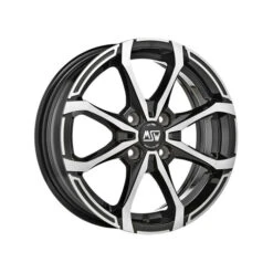 MSW X4 16x7" 4x100 ET42, Black Full Polished