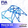 AST Rollcages V4 Weld-In 8-Point Roll Cage For Seat Ibiza 6L - FIA