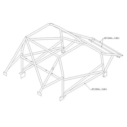Custom Cages Multipoint Weld-In Roll Cage For Renault 5 Turbo (80-84) - FIA