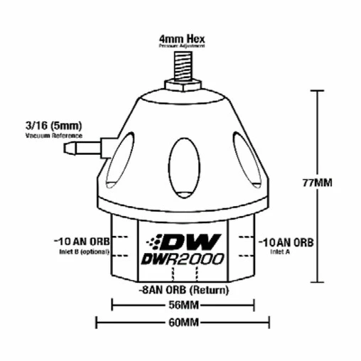 Deatschwerks DWR2000 "High Volume" E85 Fuel Pressure Regulator - Image 2