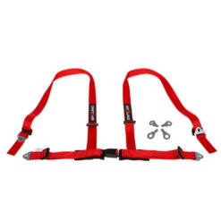 DriftShop 4 Point Harness 2" - Red - Road Approved