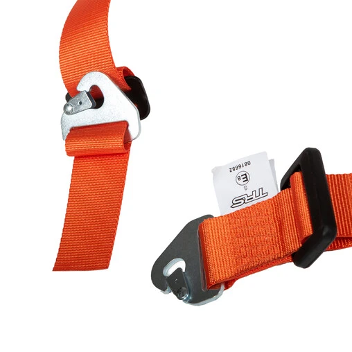 DriftShop 4 Point Harness 2" - Orange - Road Approved - Image 4
