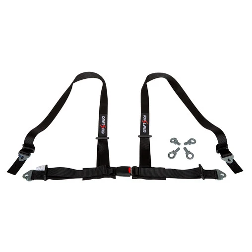 DriftShop 4 Point Harness 2" - Black - Road Approved