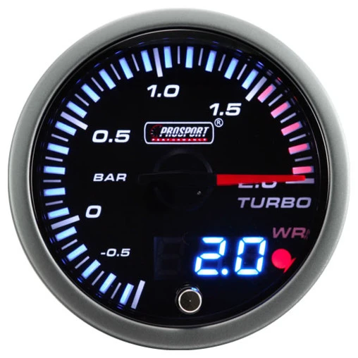 ProSport JDM "Dual Display" Boost Pressure Gauge (60 Mm)