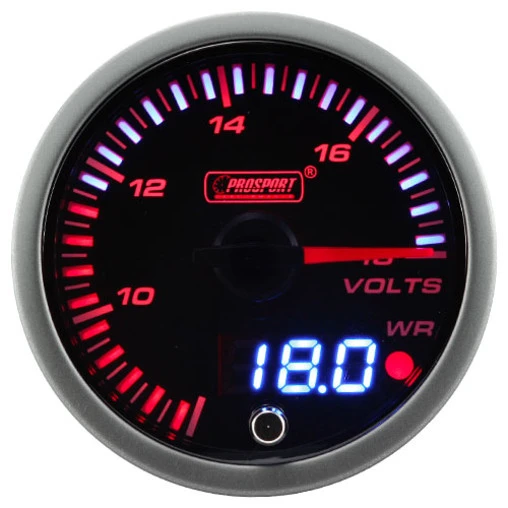 ProSport JDM "Dual Display" Voltmeter Gauge (60 Mm) - Image 2
