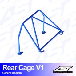 AST Rollcages V1 Bolt-In Rear Roll Cage For Mazda RX-7 FD