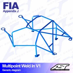 AST Rollcages V1 Weld-In 10-Point Roll Cage For Porsche 911 964 - FIA
