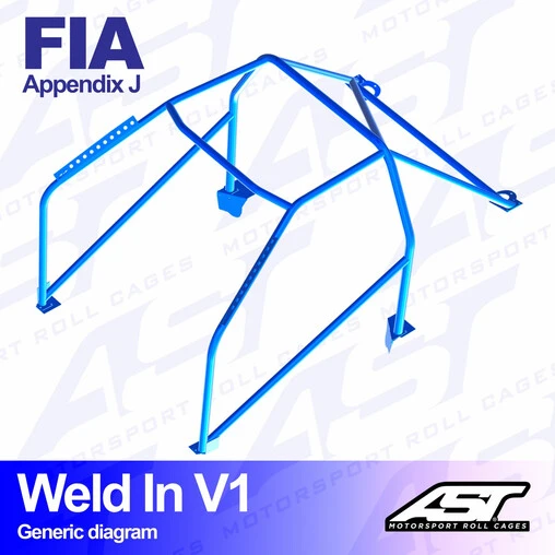 AST Rollcages V1 Weld-In 8-Point Roll Cage For Lancia Delta Integrale - FIA - Image 2