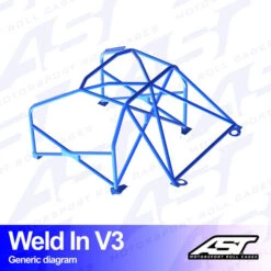 AST Rollcages V3 Weld-In 8-Point Roll Cage For Toyota MR2 SW20