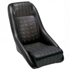Corbeau GT4 Retro Bucket Seat (Black Vinyl)