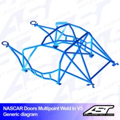 AST Rollcages V3 Nascar Weld-In 10-Point Roll Cage For Toyota GT86