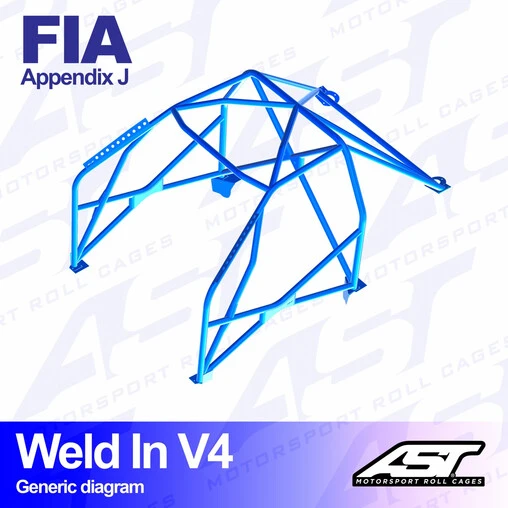 AST Rollcages V4 Weld-In 8-Point Roll Cage For Porsche 911 993 - FIA - Image 2