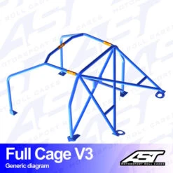 AST Rollcages V3 Bolt-In 6-Point Roll Cage For Nissan 200SX S14 / S14A