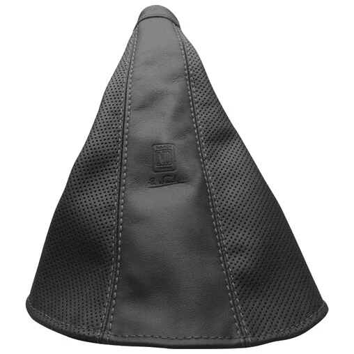 Nardi Handbrake Gaiter In Black Perforated Leather