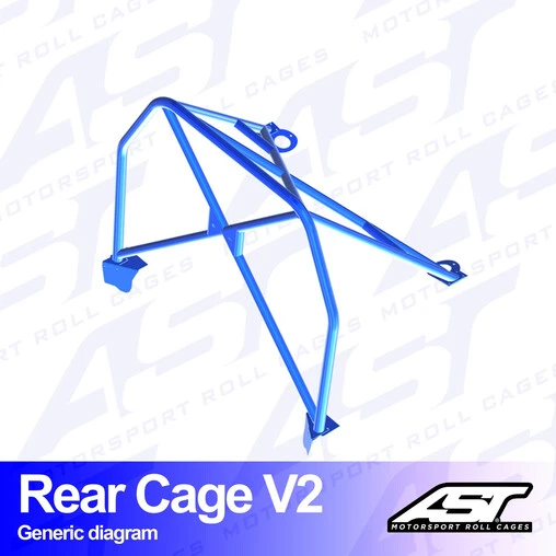 AST Rollcages V2 Bolt-In Rear Roll Cage For Toyota Corolla AE86 Levin - Image 2