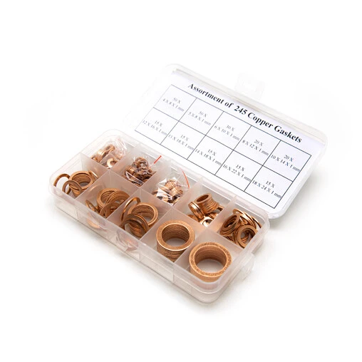 Assortment Of 245 Copper Gaskets