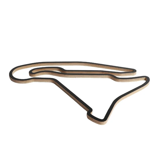 Magny Cours Racetrack - Wooden Wall Sculpture (90 Cm) - Image 3