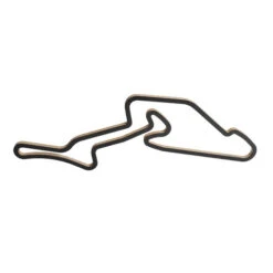 Nürburgring GP Racetrack - Wooden Wall Sculpture (90 Cm)