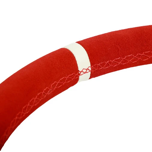 DriftShop Hydrodip Steering Wheel (70 Mm Dish), Red Suede - Image 4