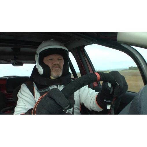 DriftShop Flat Steering Wheel, Black Suede, Black Spokes - Image 4