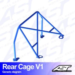 AST Rollcages V1 Bolt-In Rear Roll Cage For Honda Civic ED / EE / EF