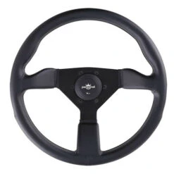 Personal Grinta Steering Wheel - 350 Mm - Black Leather, Black Spokes