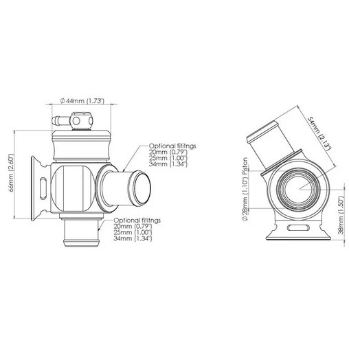 Turbosmart "Kompact Dual Port" Dump Valve (Universal) - Image 5