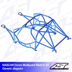 AST Rollcages V4 Nascar Weld-In 10-Point Roll Cage For Subaru BRZ ZC6