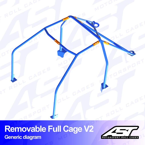 AST Rollcages V2 Removable Bolt-In 6-Point Roll Cage For Lexus GS S160 - Image 2