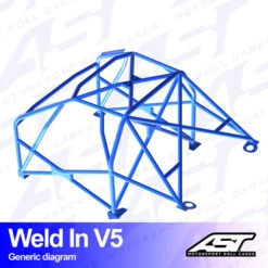 AST Rollcages V5 Weld-In 8-Point Roll Cage For Nissan 200SX S14 / S14A