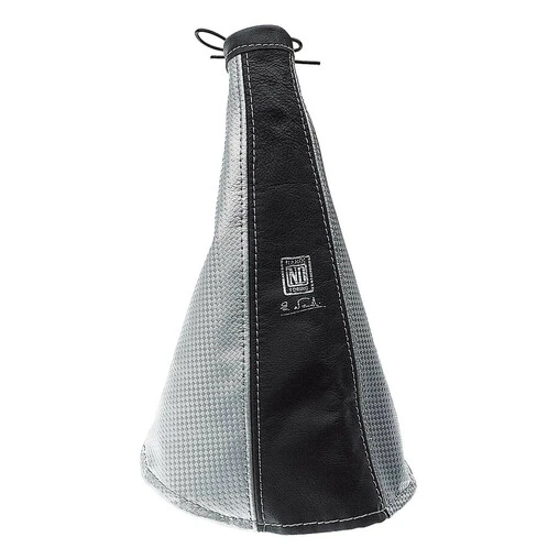 Nardi Handbrake Gaiter In Black & Grey Leather