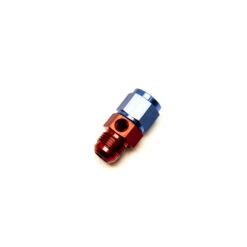 Dash 10 Male / Female Fitting With 1/8 NPT Sensor Port (blue/red)