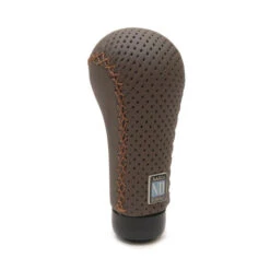 Nardi Prestige Shift Knob In Brown Perforated Leather