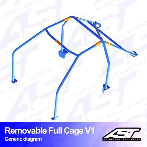 AST Rollcages V1 Removable Bolt-In 6-Point Roll Cage For Porsche 911 901 - Image 2