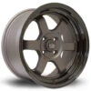 Rota Grid V 16x8" 5x100 ET20, Flat Gunmetal, Gloss Black Lip