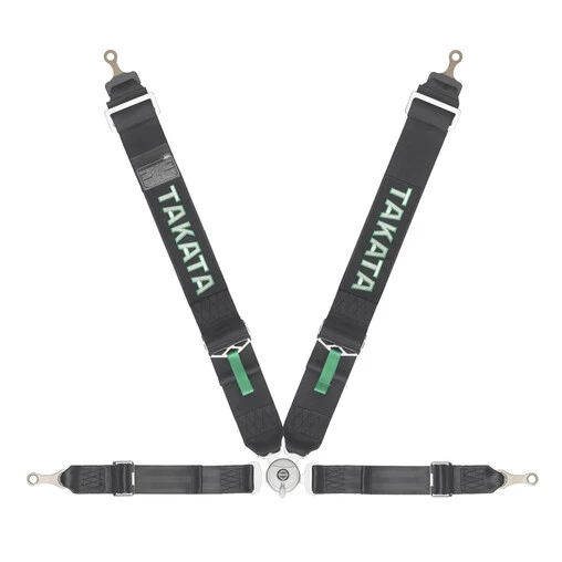 Takata Race 4 - 4 Point FIA Harness - Black - Image 2