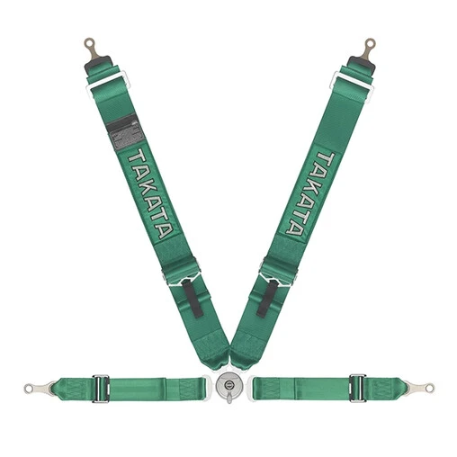 Takata Race 4 - 4 Point FIA Harness - Green - Image 2