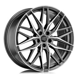 MSW 50 20x8.5" 5x114.3 ET45, Gunmetal, Machined Spokes