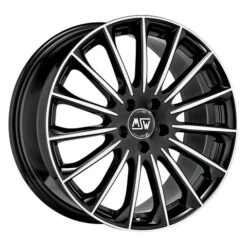 MSW 30 18x9" 5x112 ET40, Gloss Black, Polished Spokes