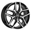 MSW 40 20x9" 5x112 ET26, Gloss Black, Machined Spokes