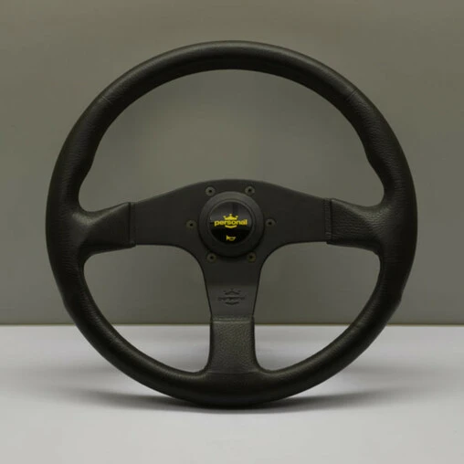 Personal Blitz Steering Wheel - 350 Mm - Black PU, Black Spokes