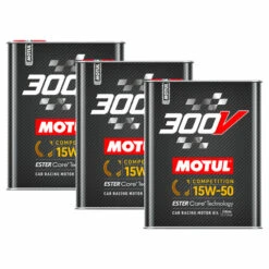 Motul 300V Competition 15W50 Engine Oil Bundle (3 X 2L)