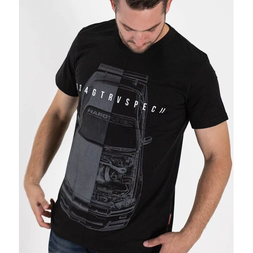 HardTuned Nissan Skyline R34 Split T-Shirt - Image 2